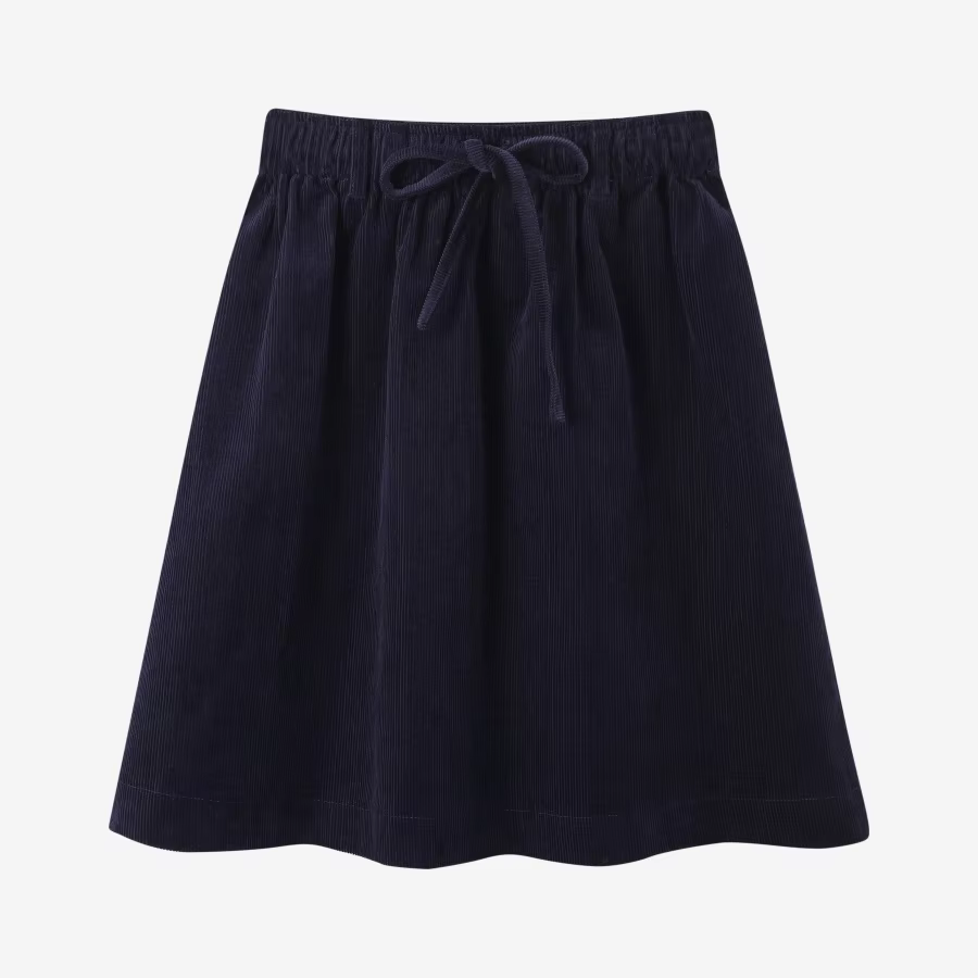 Corduroy + Sweatshirt Collection – Corduroy Navy Skirt