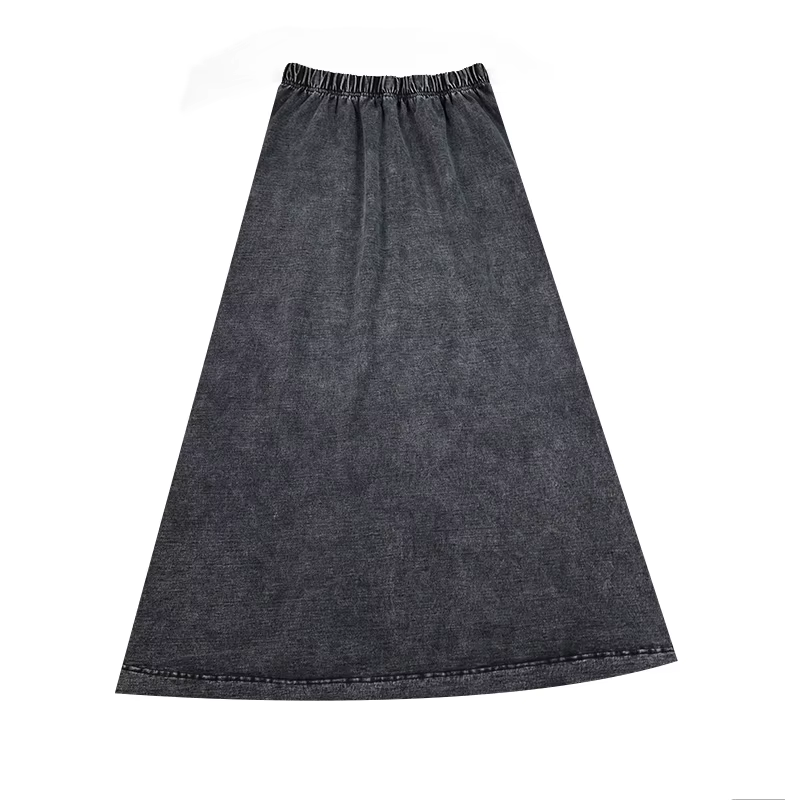 Girls Denim Maxi Skirt