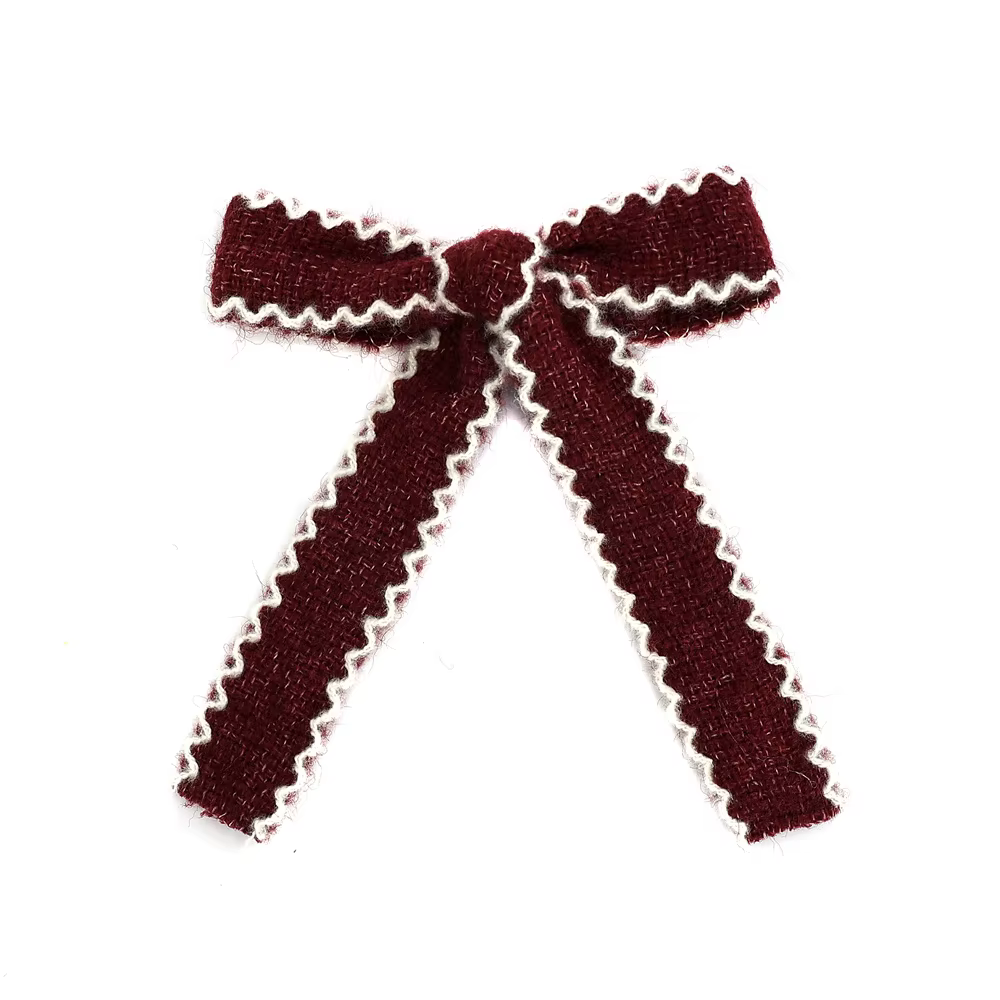 Herringbone Medium Bow Hair Clip — image 4