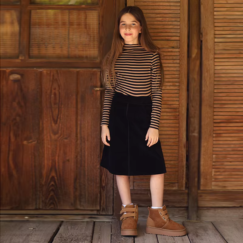 Corduroy Herringbone Collection – Ribbed Tee — image 2