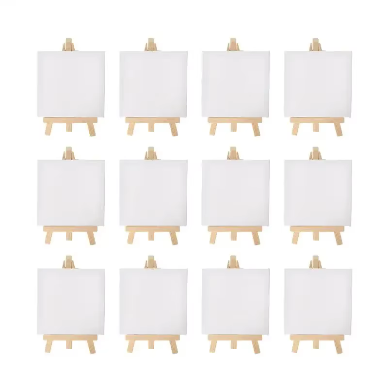 Mini Easel & Canvas Set