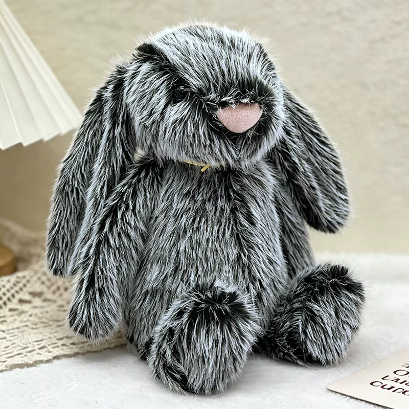 Black & White Rabbit Plush