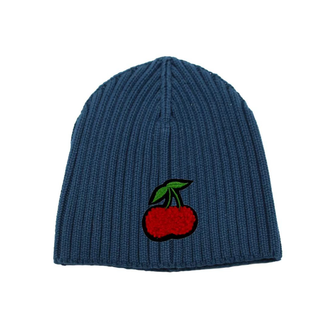 Patterned Baby Knit Beanie – Style CHERRY