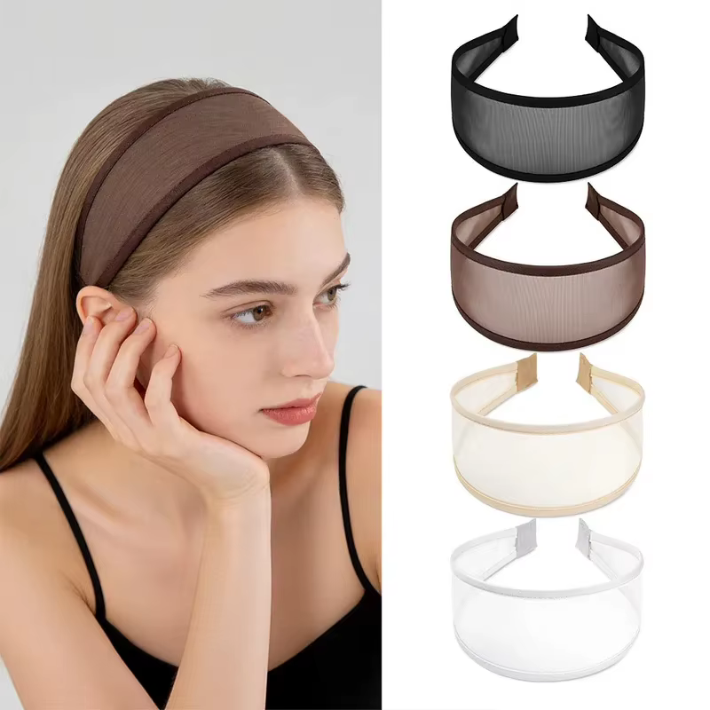 Non-Slip Breathable Wide Mesh Headband Hair Hoop Soft Fabric