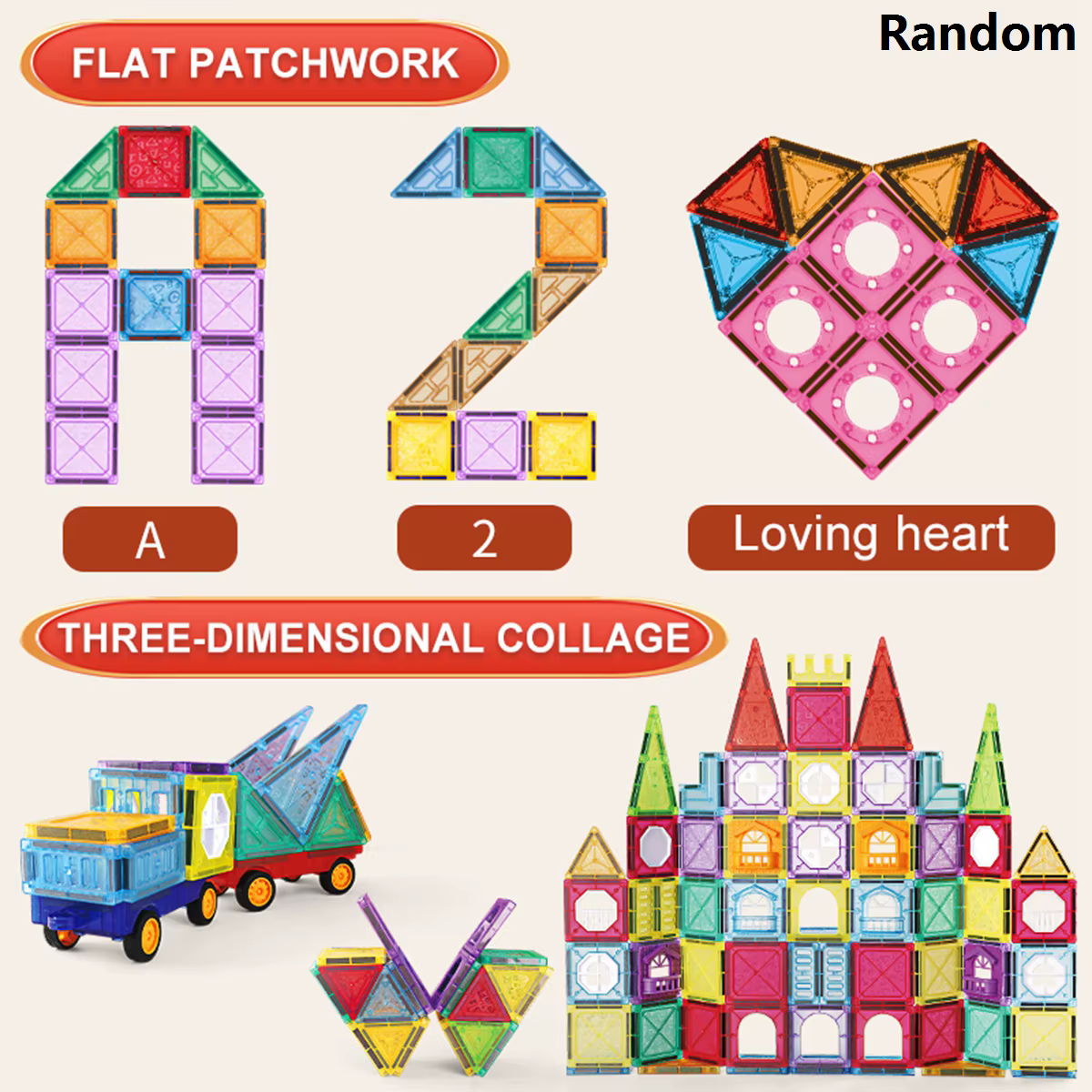 Magnetic Building Tiles – 50 pieces — image 2