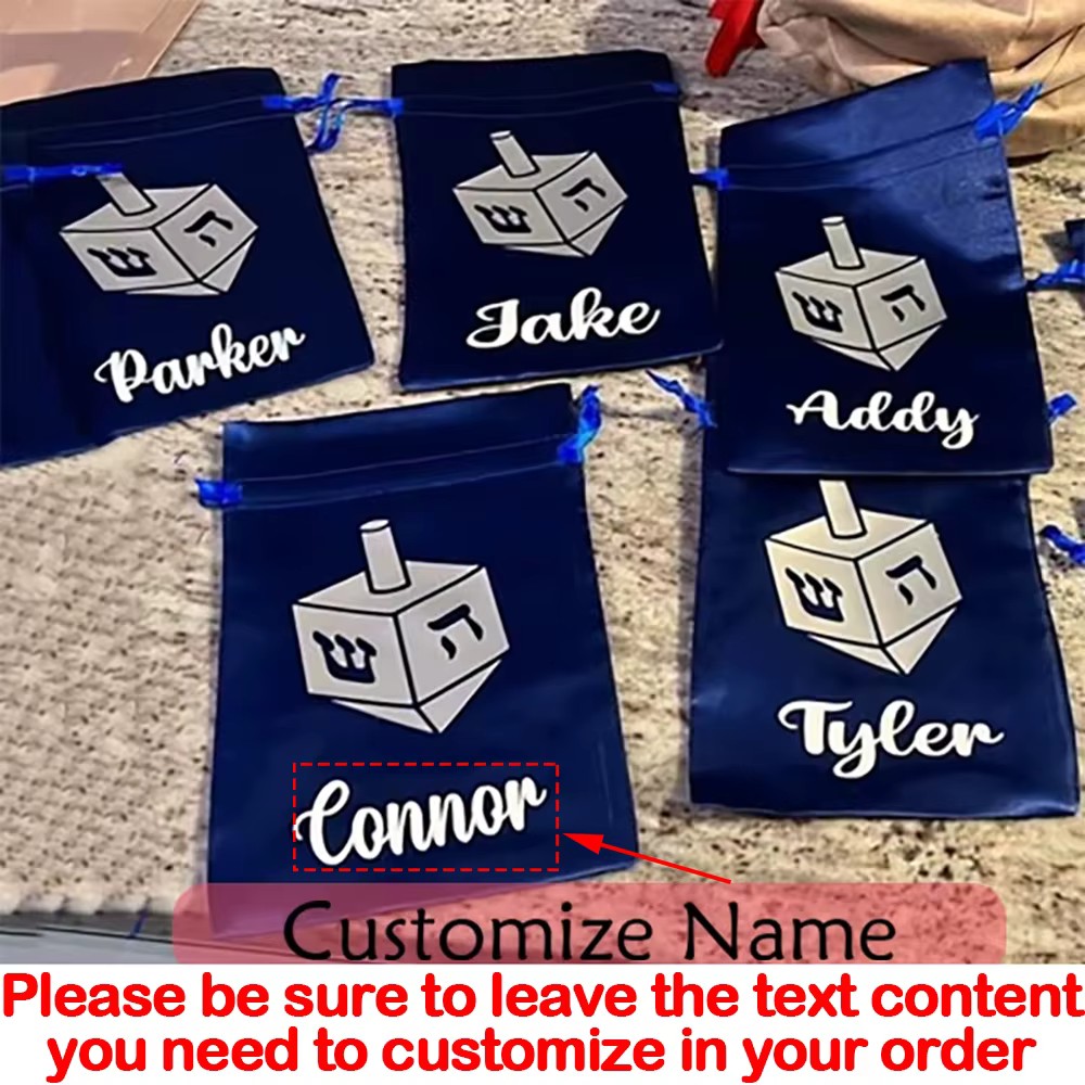 Personalised Dreidel Gift Bags – 4 Pack — image 3