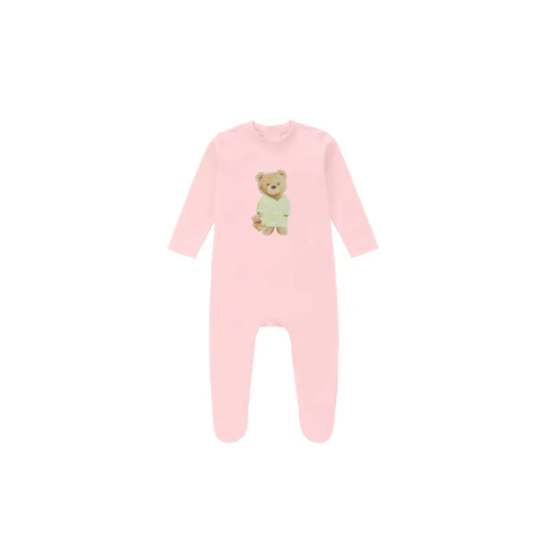 Teddy Bear Pyjamas – Pink Romper