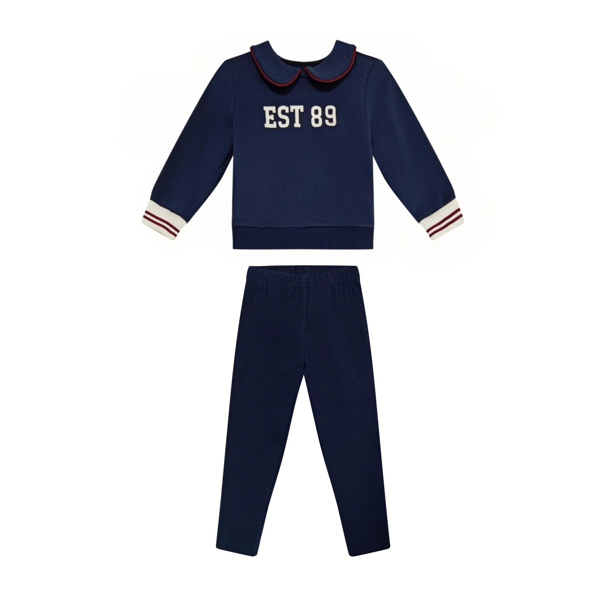 Navy Printed Collection – Baby Girl Navy Set – Ali Mali AW26