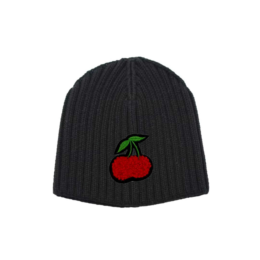 Patterned Baby Knit Beanie – Style CHERRY — image 3