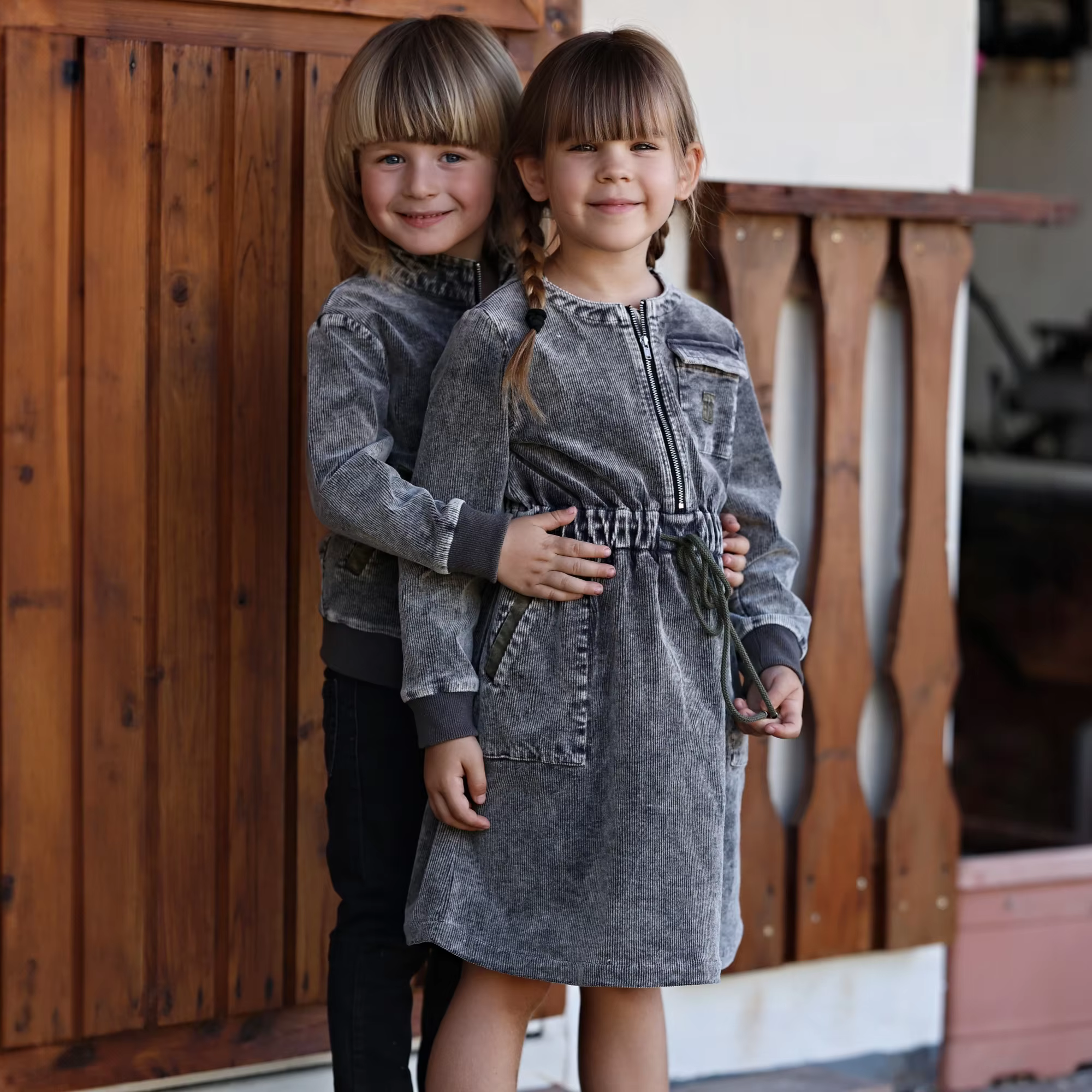 Washed Corduroy Collection – Girls Corduroy Dress — image 2
