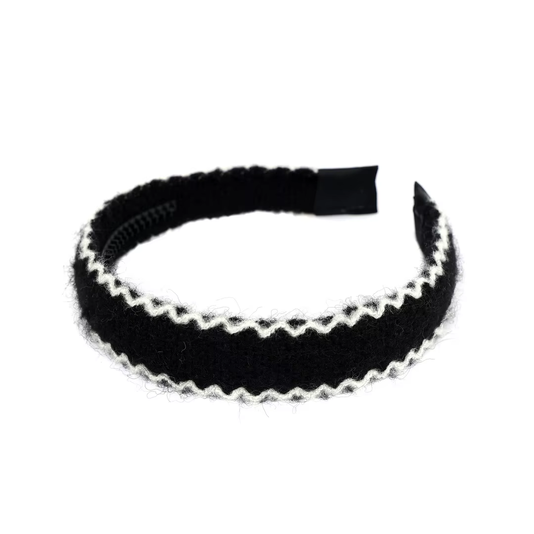 Black Velvet Bow Headband Headband — image 2