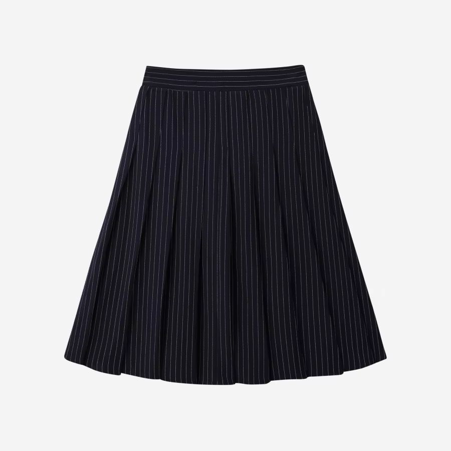 Pinstripe Collection – Navy Skirt