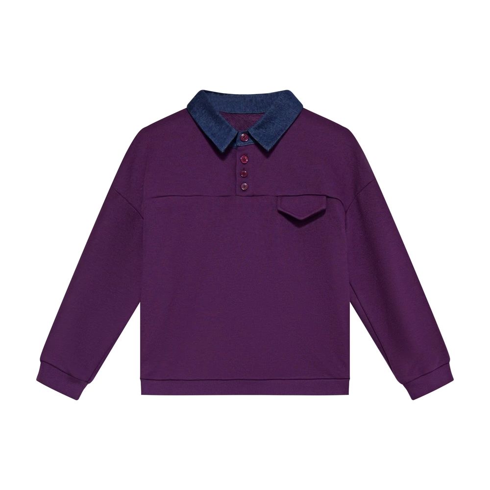 Denim Collar Collection – Boys Sweatshirt – Ali Mali AW26