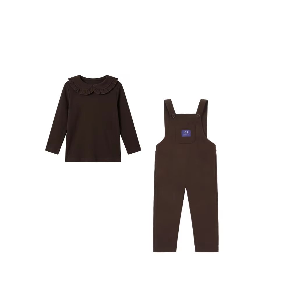 Chocolate Brown Corduroy – Baby Girl Jersey Set – Ali Picks AW26