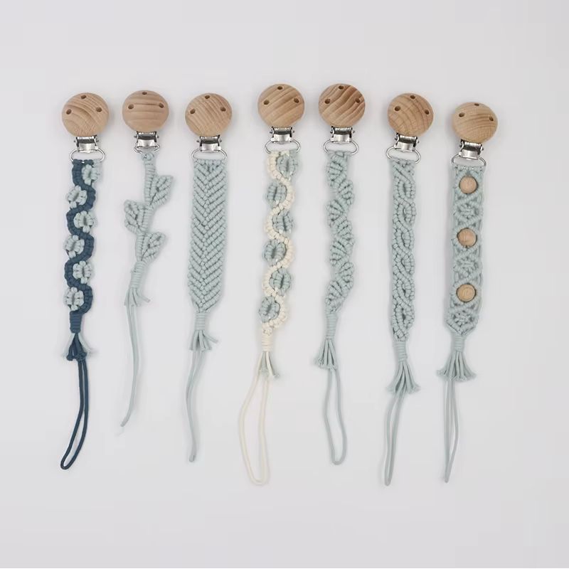 Handmade Macrame Pacifier Chain