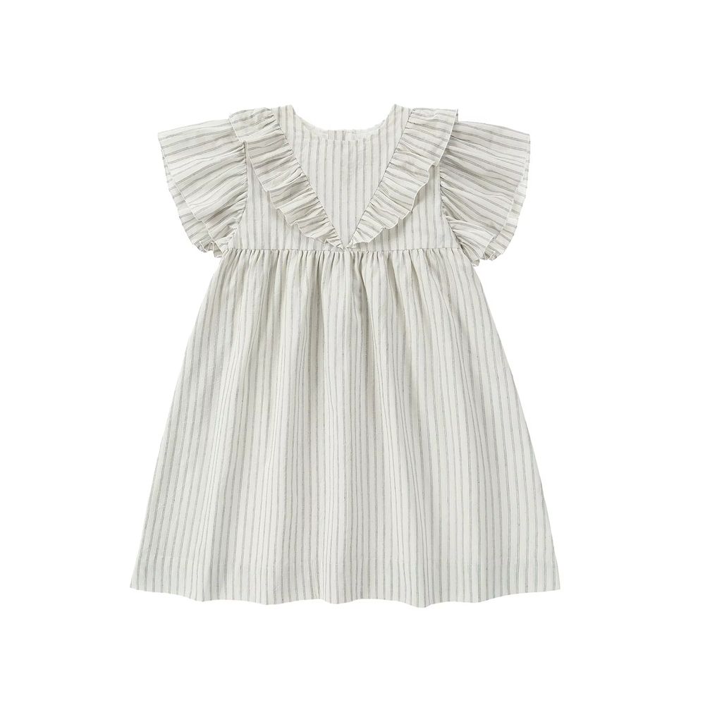 Santorini Stripe Collection – Short Sleeve Dress