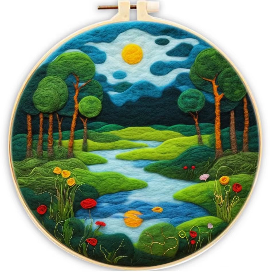 Landscape Wool Felting Kit – Design 341