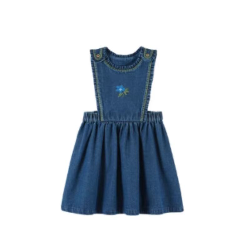 Girls' Denim Pinafore Dress