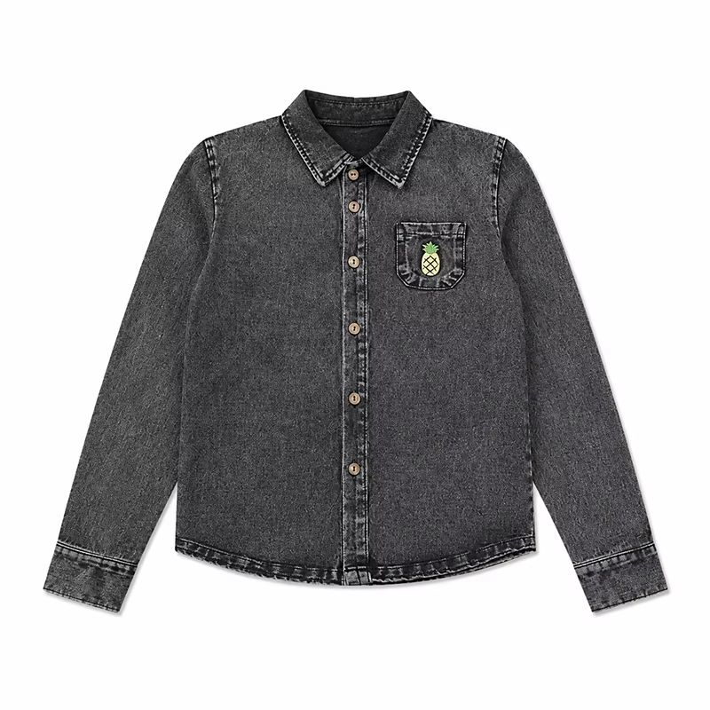 Black Denim Family – Boys Shirt – Ali Mali AW26