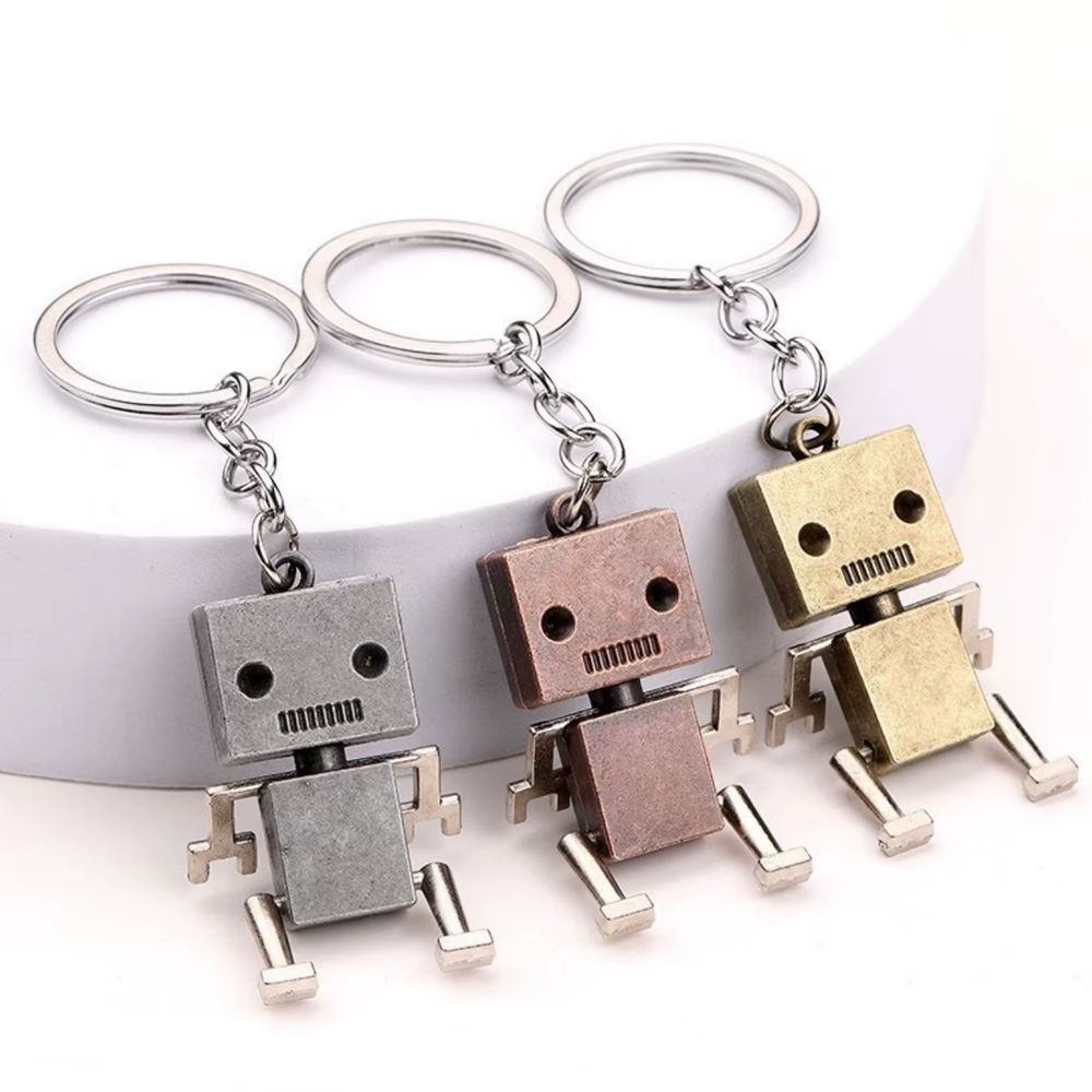 Mini Movable Robot Keychain