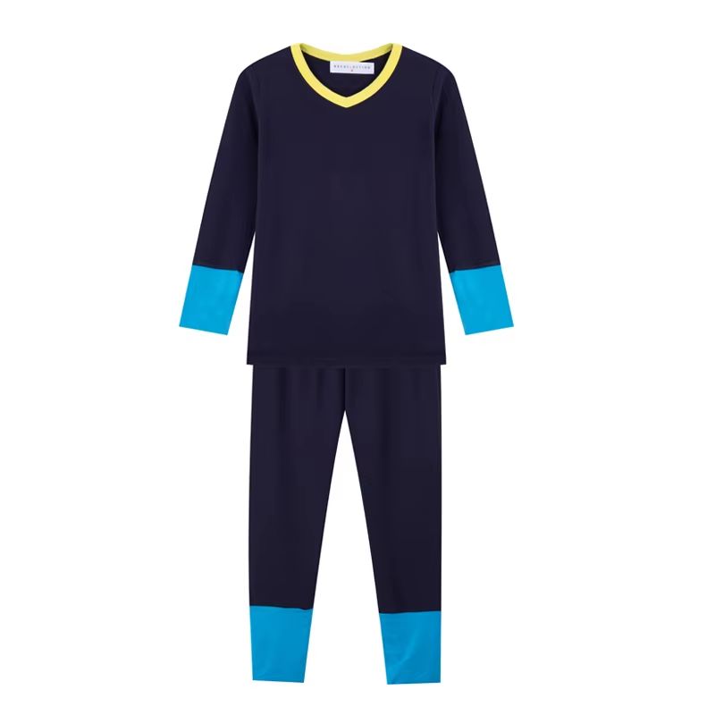 Modal Loungewear – Blue Cuff Pjs