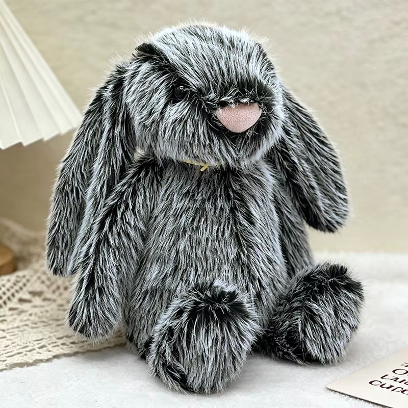 Black & White Rabbit Plush