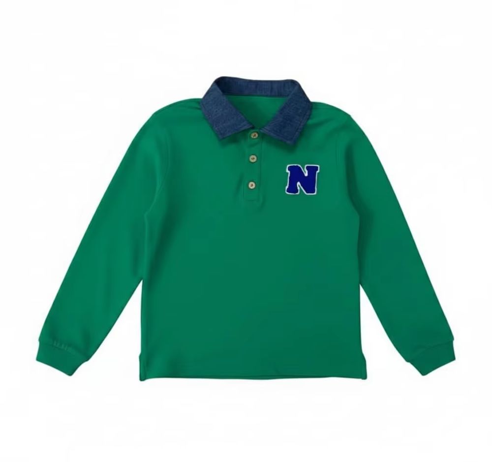 Mali's Ss Green Polo Collection – Boy LS T-Shirt