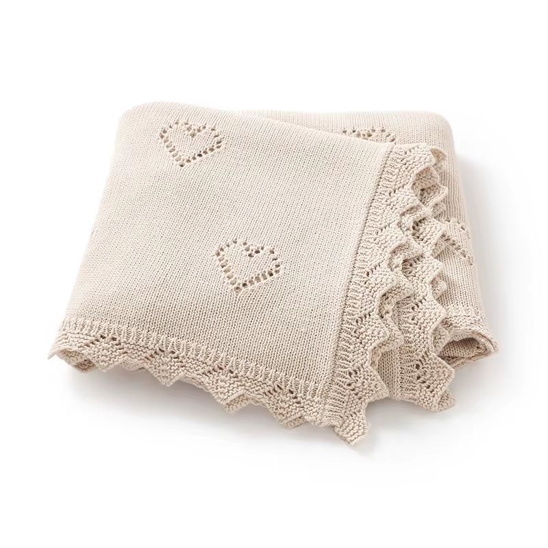Knitted Cotton Baby Blanket