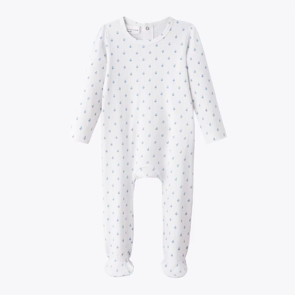Print Lemon Collection – Blue Floral Romper