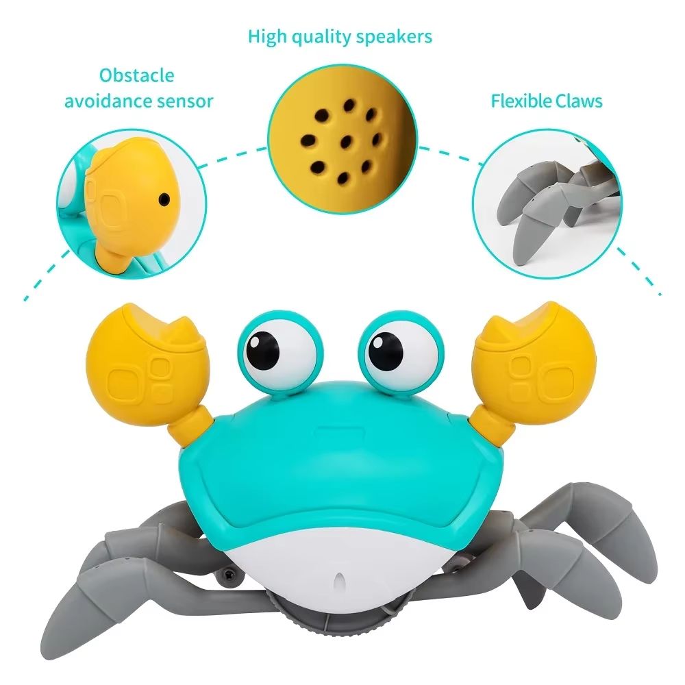 Crawling Crab Toy – Orange