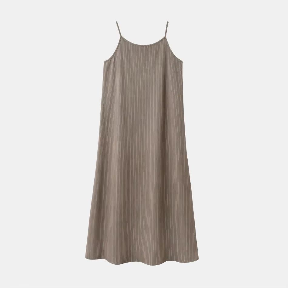 Pinstripe Collection – Taupe Dress – Ali Specials AW26