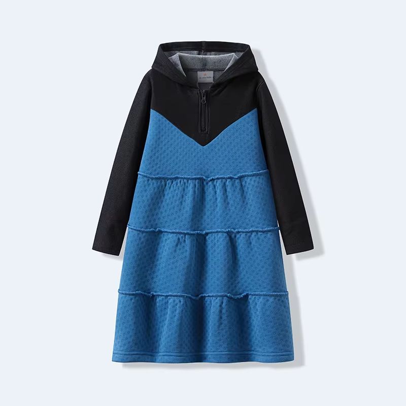 Colorburst Cozies Hooded Set – Blue Dress