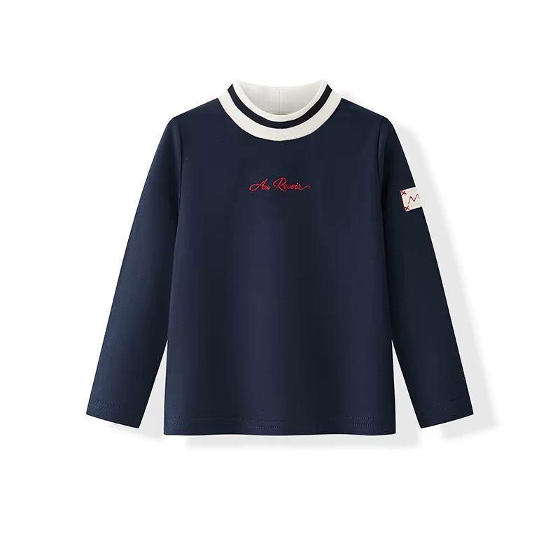 Embroidered Layette Collection – Dark Blue T-shirt