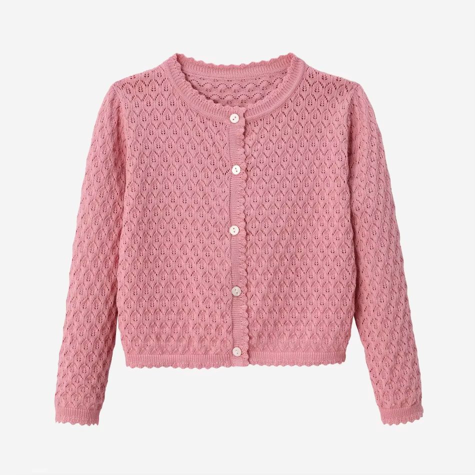 Blue & Pink Smocking Collection – Pink Cardigan