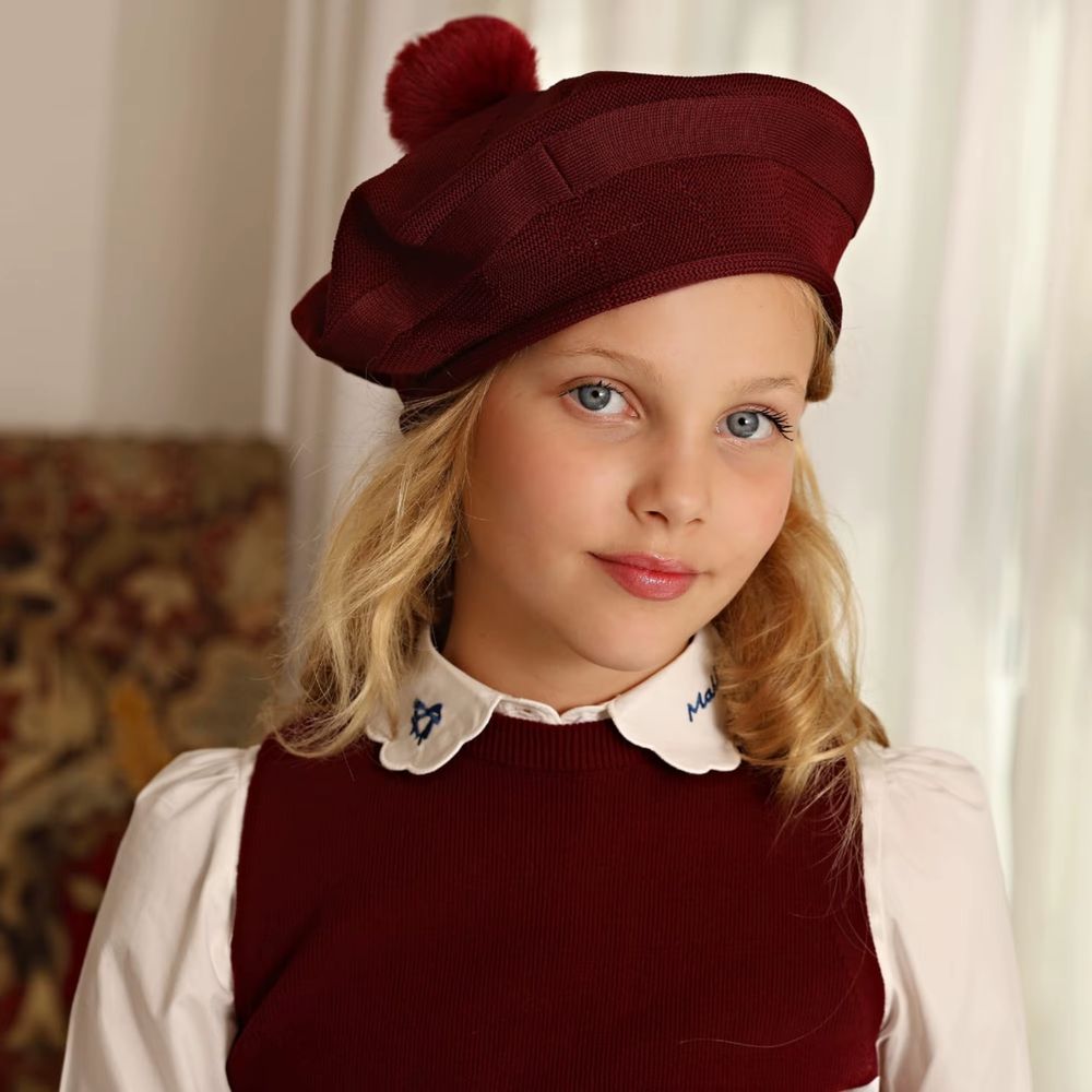 Burgundy Collection – Girls Knit Vest
