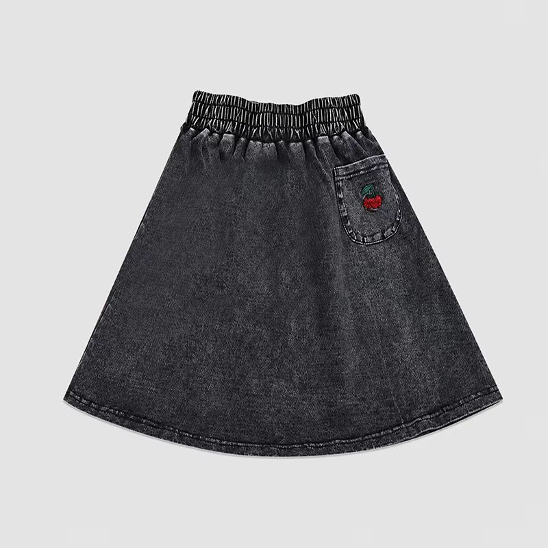 Black Denim Family – Maxi Skirt – Ali Mali AW26