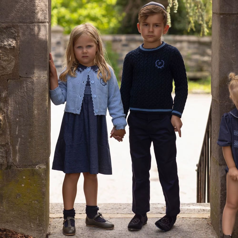 Indigo Bloom Collection – Boy Short Cardigan