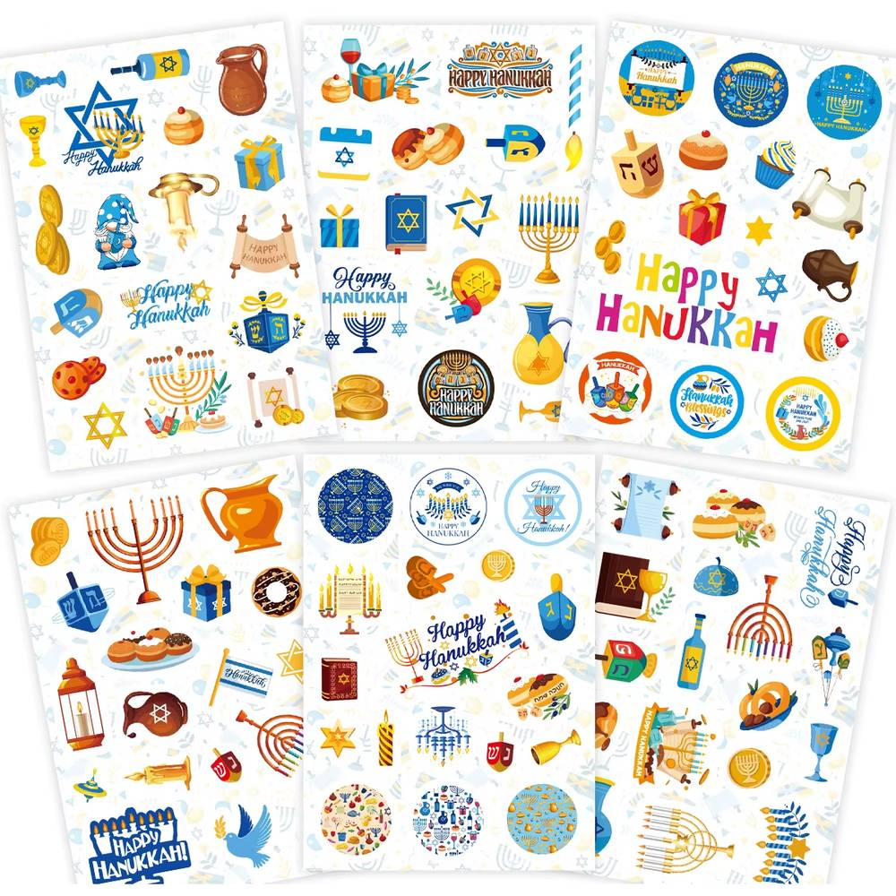 Chanukah Gift Stickers – 6 Sheets