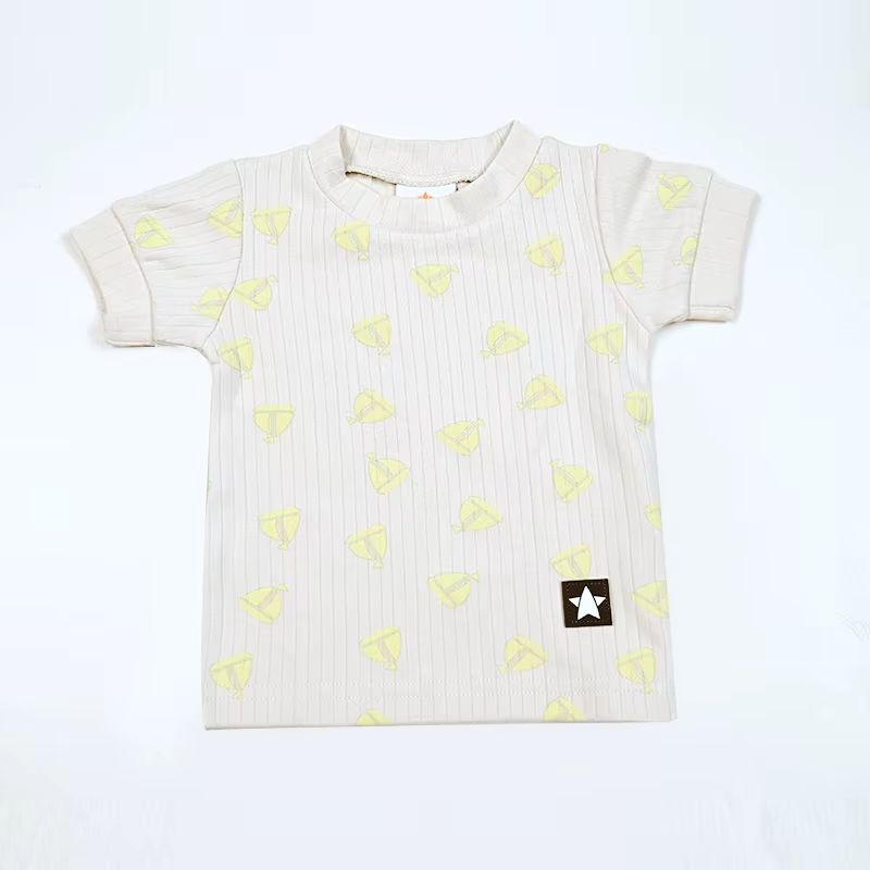 Ribbed Sunshine Set – Boy Tee Short Sleeve