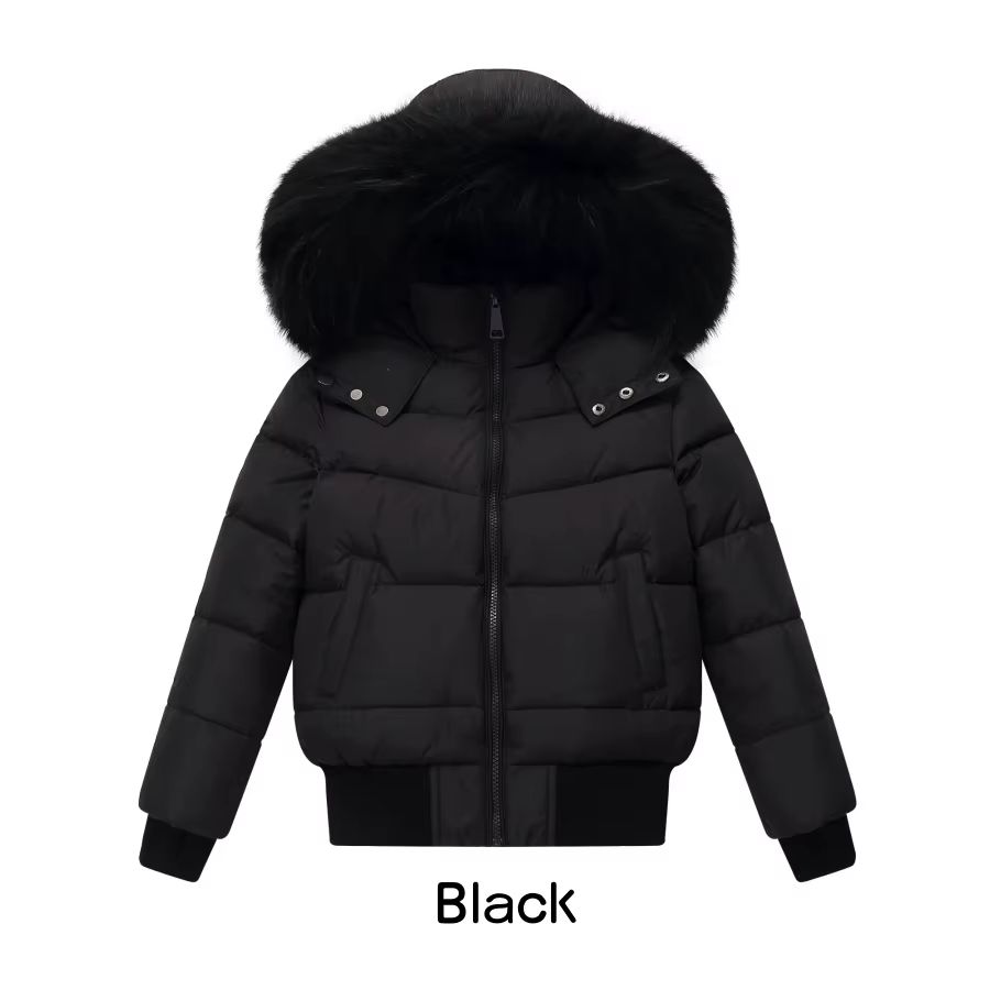Down Bomber Jackets – Black