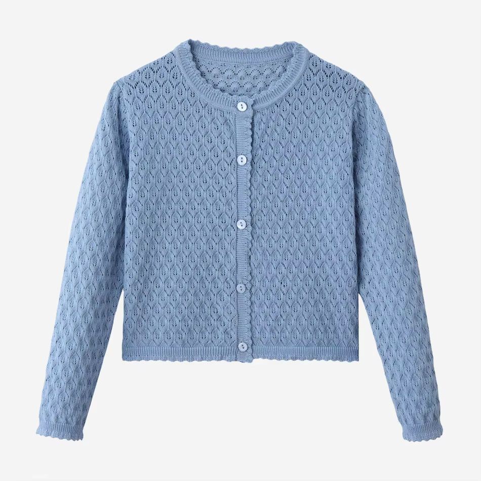 Blue & Pink Smocking Collection – Knit Cardigan