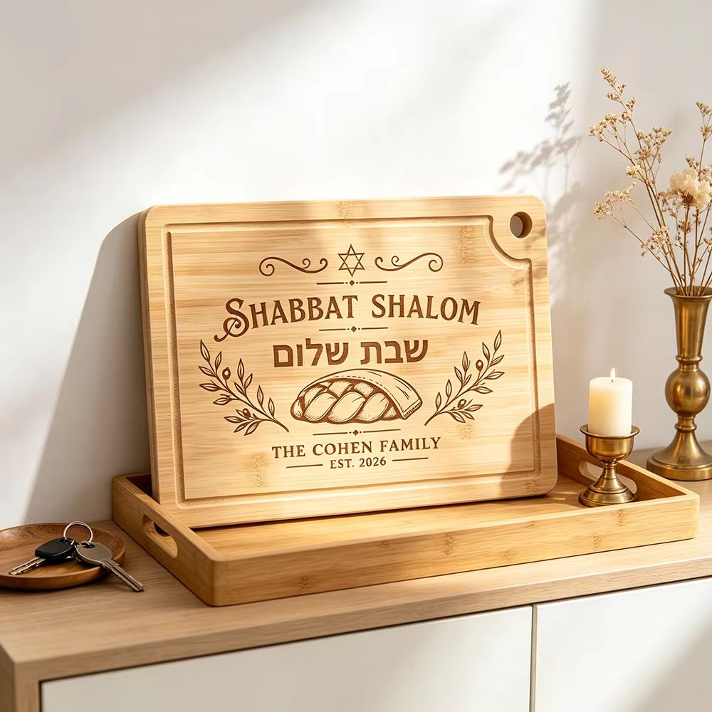 Personalised Bamboo Challah Board