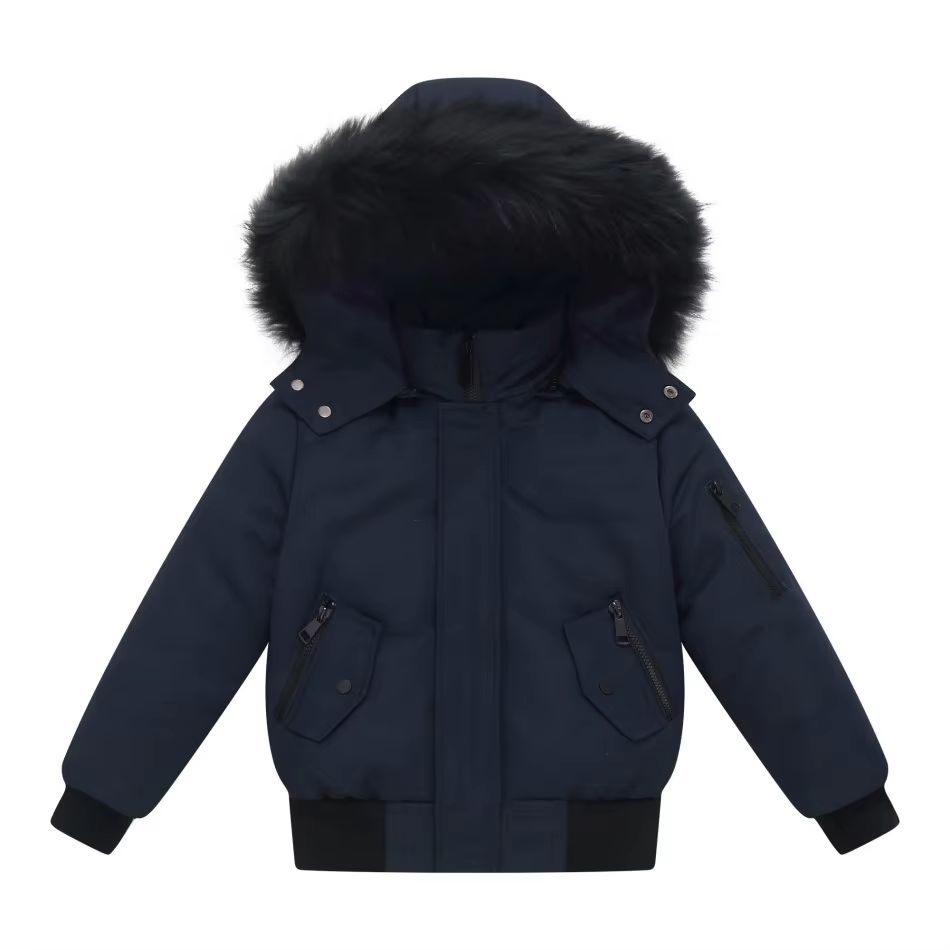 Navy Bomber Short Yeshiva Winter Coat – Ali Picks AW26