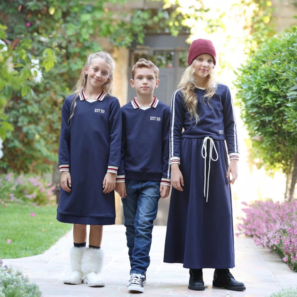 Navy Printed Collection – Boys Navy Sweatshirt