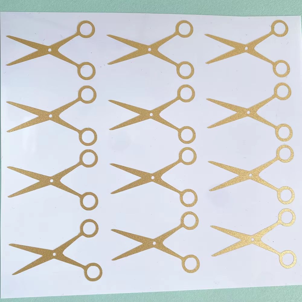 Gold Scissors Upsherin Stickers