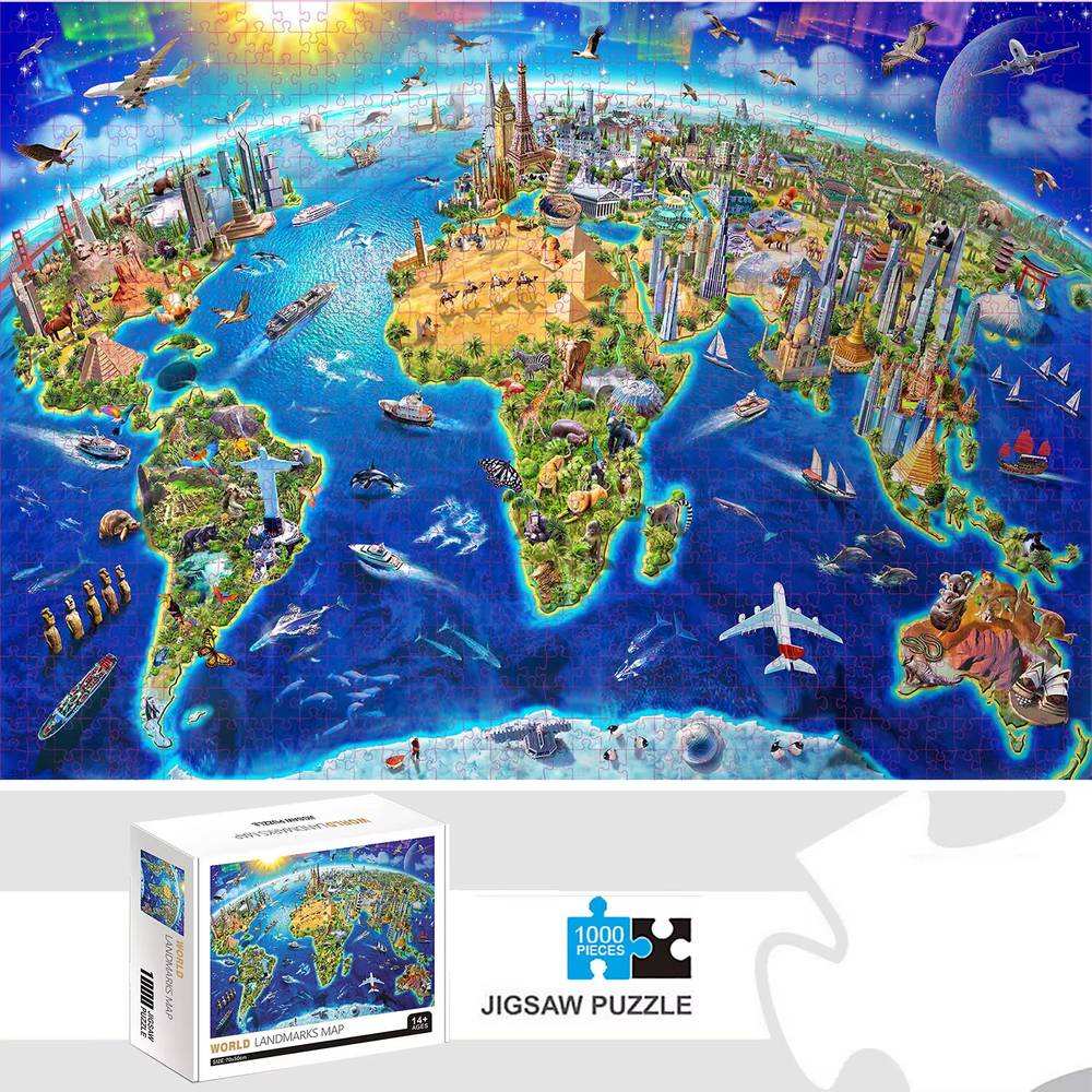 1000-Piece World Landmarks Puzzle