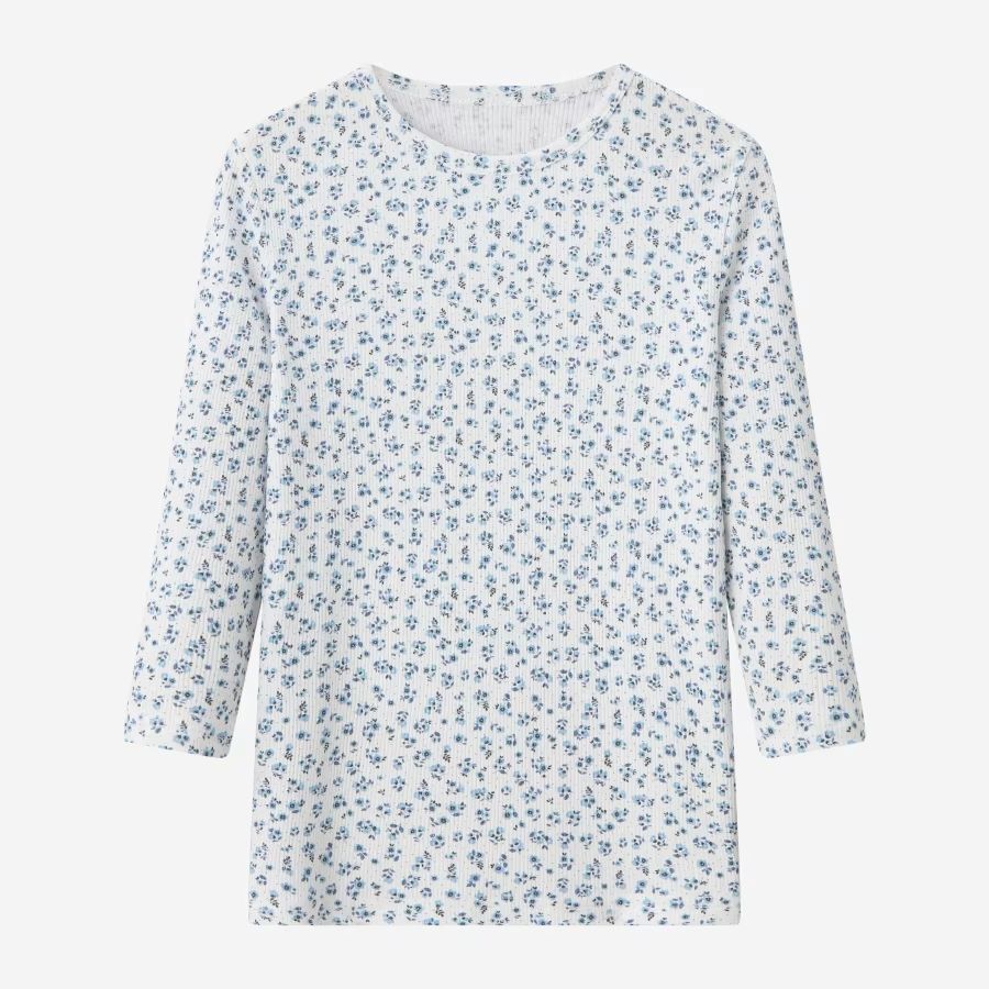 Embroidered Denim Collection – Floral 3 Quarter