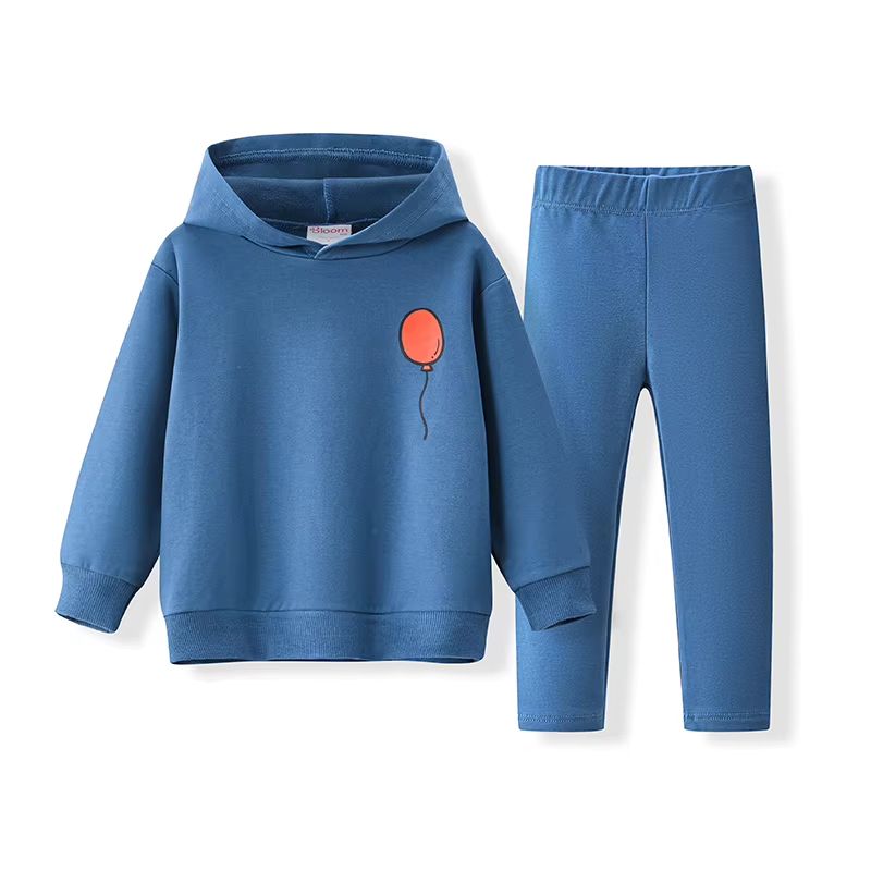 Girls Balloon Motif Outfit Set