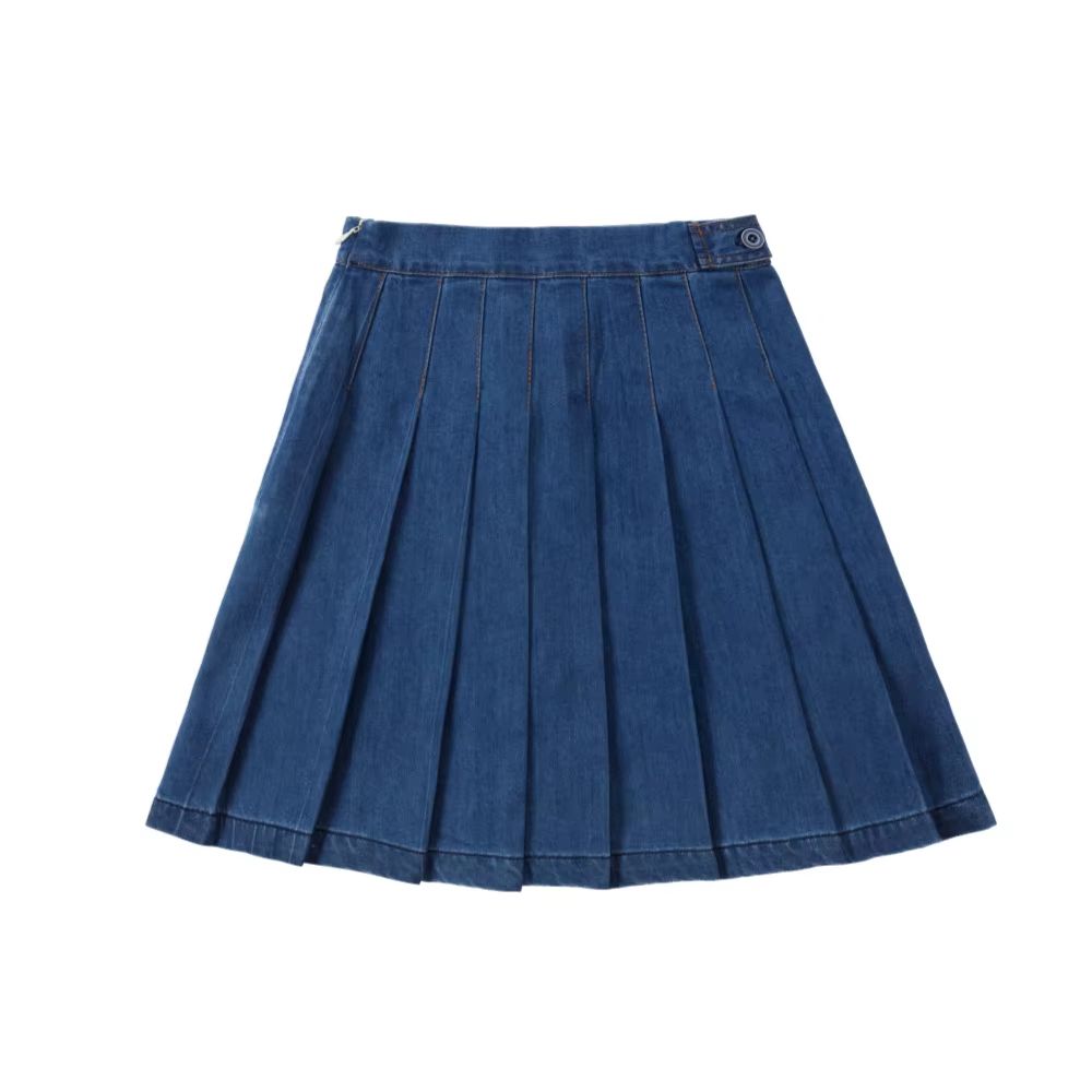 Blue Denim Collection – Pleated Skirt