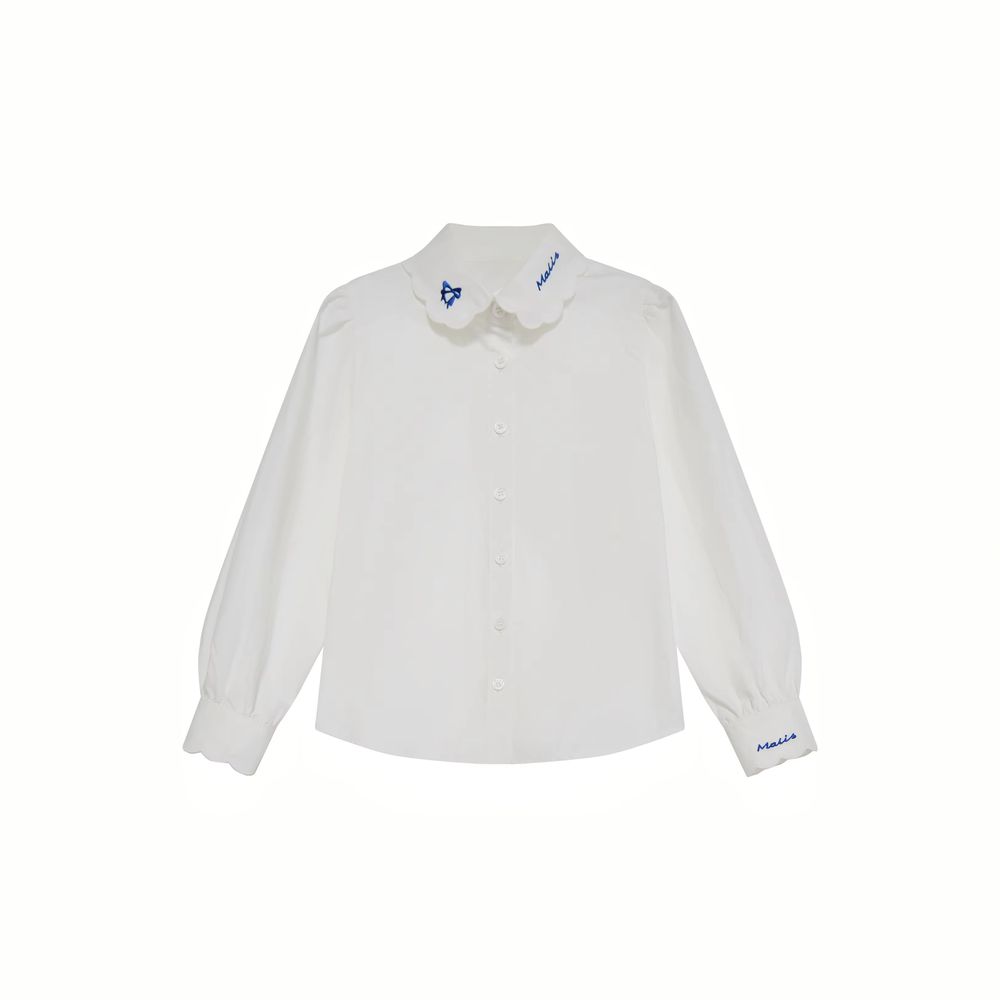 Burgundy Collection – Girls White Shirt – Ali Mali AW26